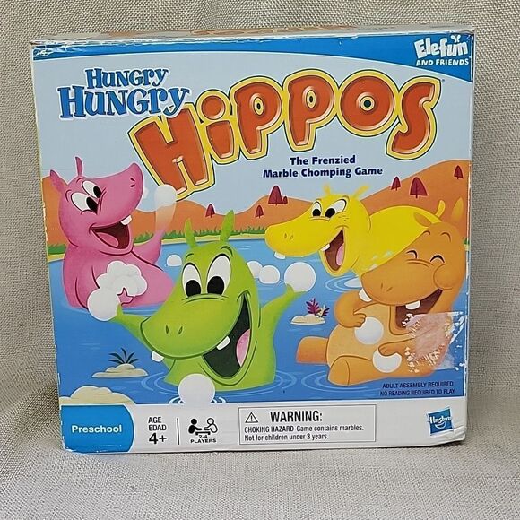 2 childrens games Hungry Hippos and Go Fish board game - Picture 2 of 9